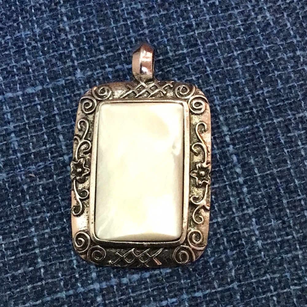 White abalone pendant